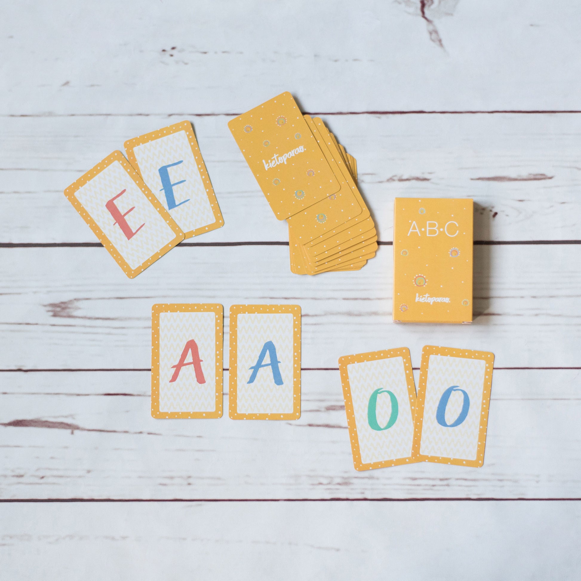 Kietoparao kit starter baraja para aprender las letras +3 años