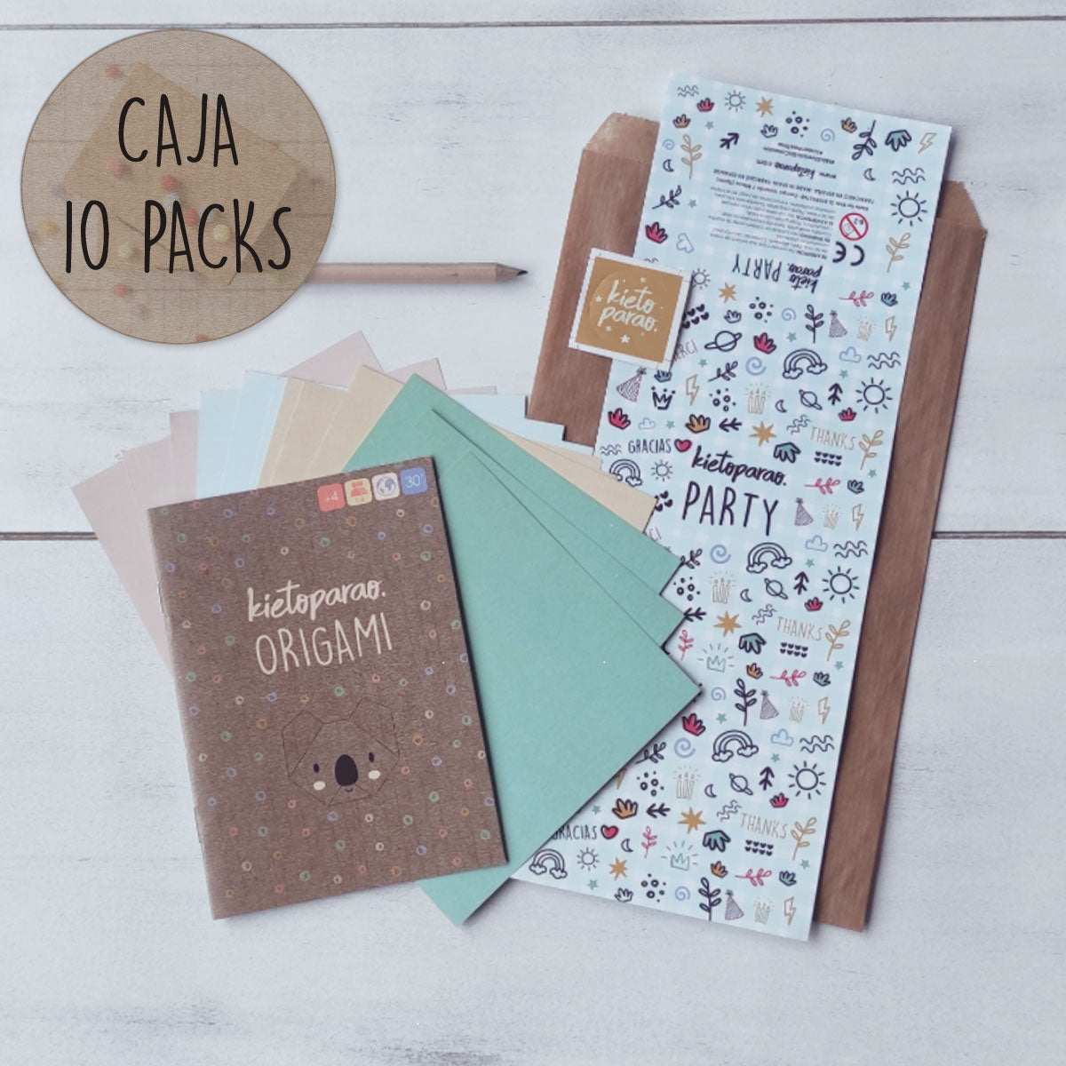 Party Origami Kietoparao – 10 Packs - Detalles para eventos Kietoparao