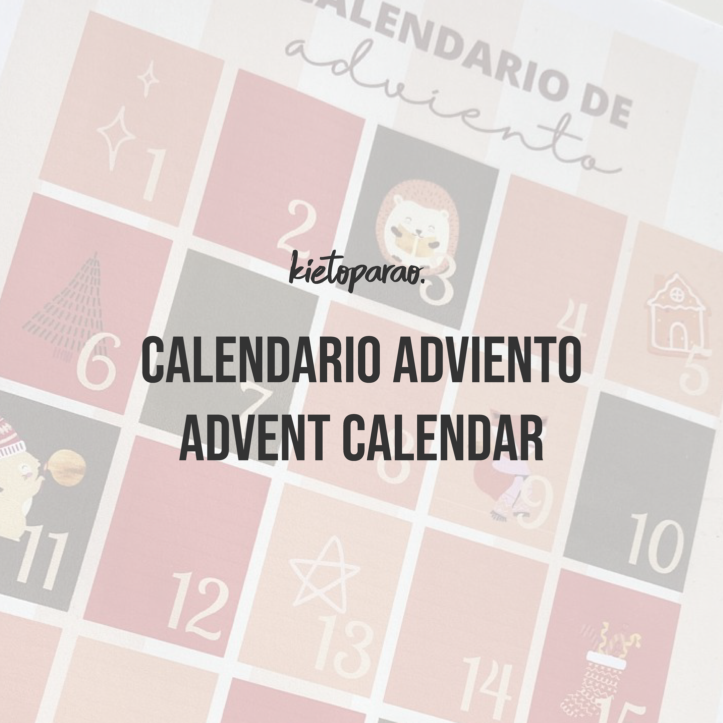 Calendario de planes de Adviento |  Advent Calendar
