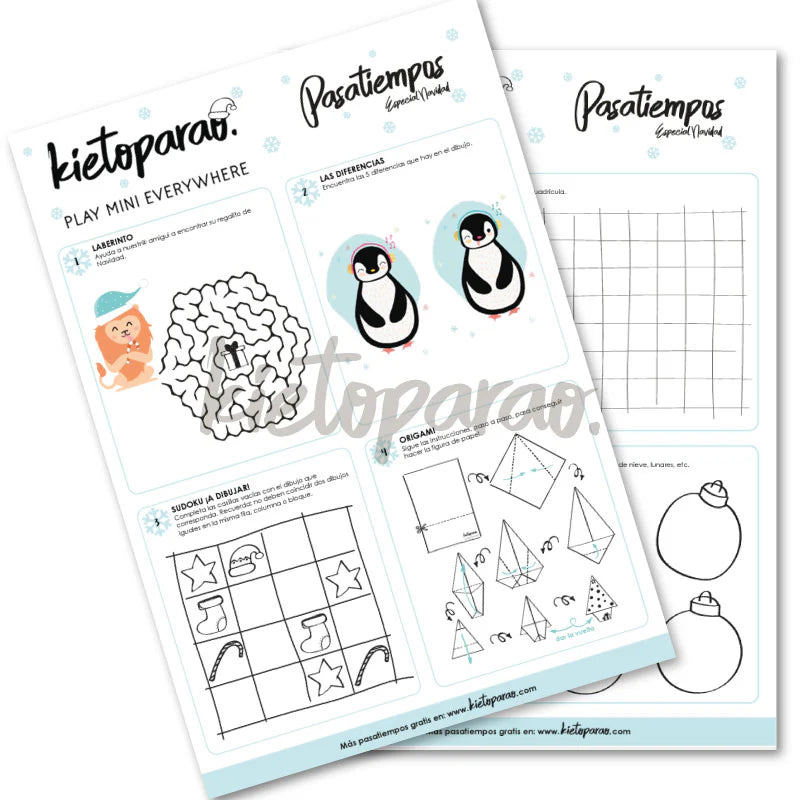 Bundle Kietoparao. Más de 400 páginas de pasatiempos y juegos. PRODUCTO DESCARGABLE